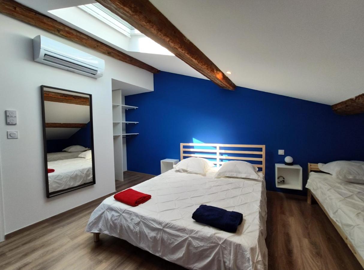Colormix 3 Etoiles - 95M2 Plein Centre - Ensoleille Climatise Lägenhet Mèze Exteriör bild